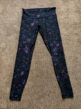 Lululemon dark Floral Leggings
